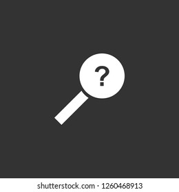 search icon vector. search sign on black background. search icon for web and app