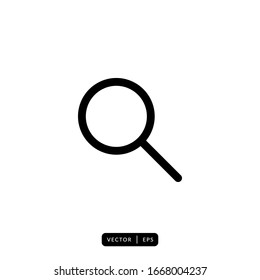 Search Icon Vector - Sign or Symbol