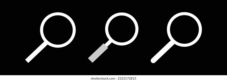 Search icon. search icon vector with simple design. Magnifying glass icon. Search vector. Eps 10.