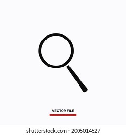 Icon-Vektorgrafik suchen. Einfaches Suchzeichen