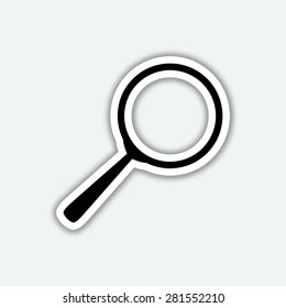 search icon - vector sticker