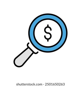 Search icon vector stock illustration