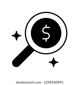 Icono de búsqueda - Ilustración de material vector.