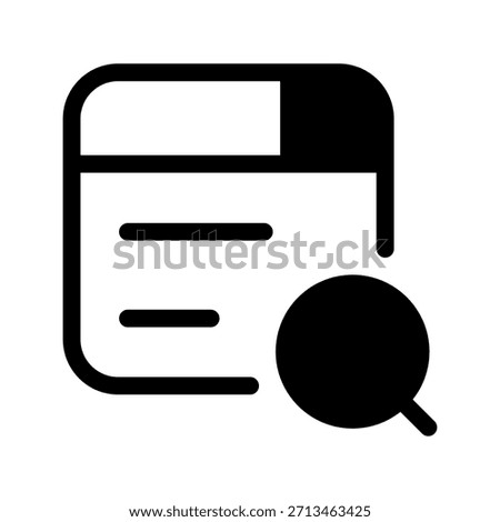 Search Icon Vector Symbol Design Illustration