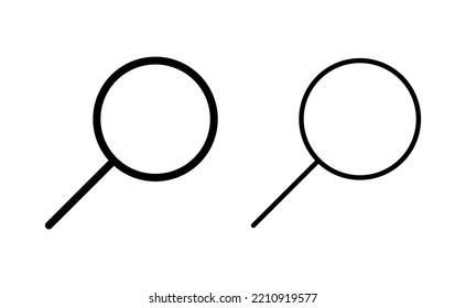 Search icon vector for web and mobile app. search magnifying glass sign and symbol