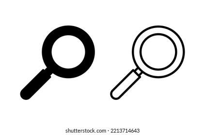 Search icon vector for web and mobile app. search magnifying glass sign and symbol