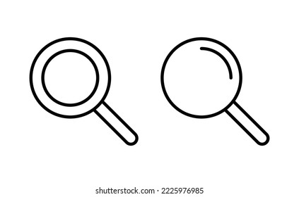 Search icon vector for web and mobile app. search magnifying glass sign and symbol