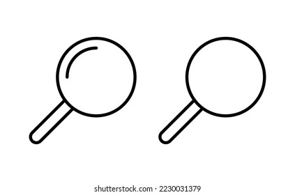 Search icon vector for web and mobile app. search magnifying glass sign and symbol