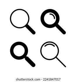 Search icon vector for web and mobile app. search magnifying glass sign and symbol
