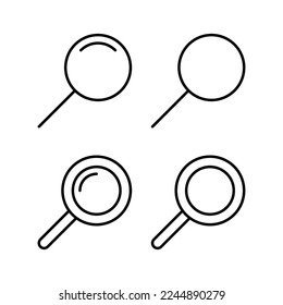 Search icon vector for web and mobile app. search magnifying glass sign and symbol