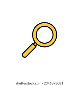 Search icon vector for web and mobile app. search magnifying glass sign and symbol