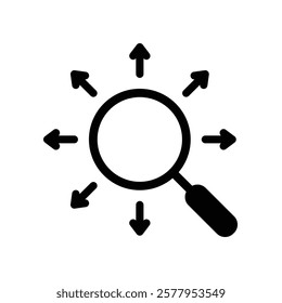 search icon vector zoom sign