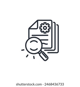 search icon. vector.Editable stroke.linear style sign for use web design,logo.Symbol illustration.