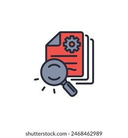 search icon. vector.Editable stroke.linear style sign for use web design,logo.Symbol illustration.