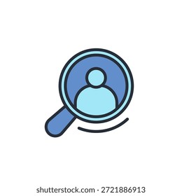 icono de búsqueda. Vector. Trazo editable. signo de estilo lineal para uso Diseño web, logotipo. Ilustración de símbolo.