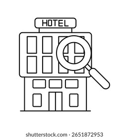 Icono de búsqueda con fondo blanco Vector Ilustración de stock