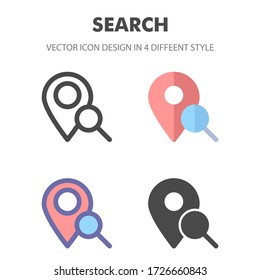 search icon. for your web site design, logo, app, UI. Vector graphics illustration and editable stroke. EPS 10.