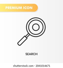 search icon for your website design, logo, app, UI. Vector graphics illustration and editable stroke. search icon outline design.
