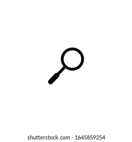 search icon. zoom icon. simple, flat, black.