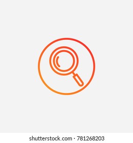 Search icon.gradient illustration isolated vector sign symbol