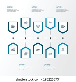 Search icons line style set with network protection, text content, likes with comment and other aim elements. Isolated vector illustration search icons.