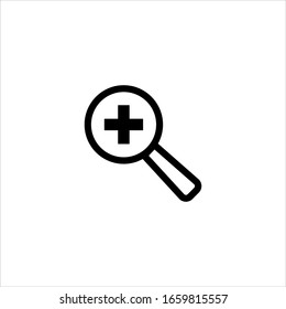 Search icons and plus vector designs for the web