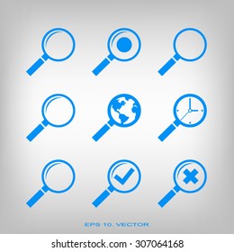 search icons set, 