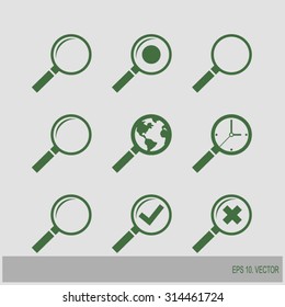 search icons set