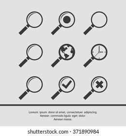 search icons set