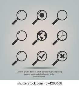 search icons set