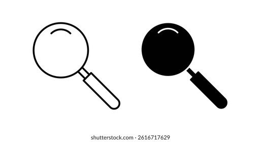 Search icons set for website design