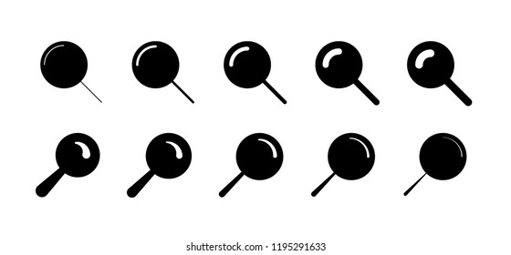 Search icons. Sign vector set