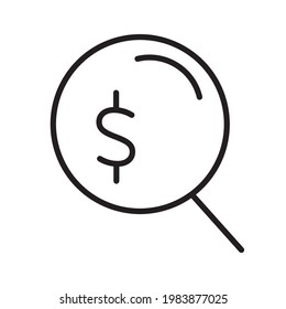 search icons. search symbol vector elements for infographic web.