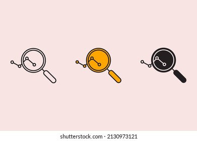 search icons symbol vector elements for infographic web
