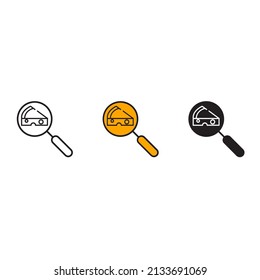 search icons  symbol vector elements for infographic web