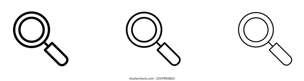 Search icons in tree different stroke sizes