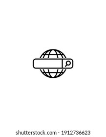 Suchsymbol, Vektorsymbol der besten Linie.