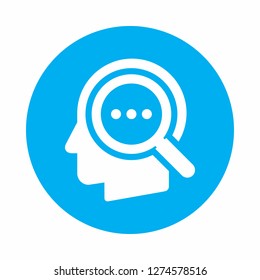 search idea from mind vector icon illustration