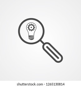 Search idea vector icon sign symbol