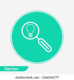 Search idea vector icon sign symbol