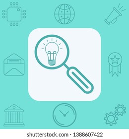 Search idea vector icon sign symbol