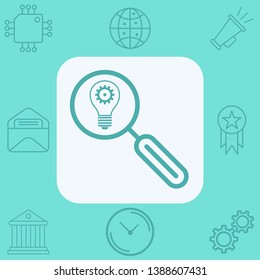Search idea vector icon sign symbol
