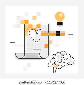 Search for ideas, vector illustration.