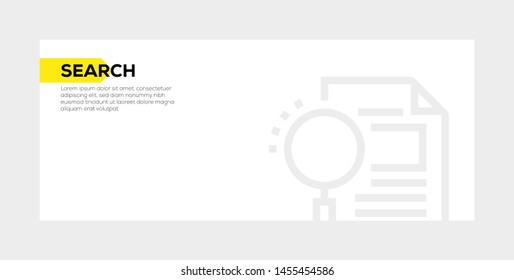 SEARCH AND ILLUSTRATION ICON CONCEPT