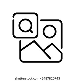 Search Image Icon Vector Illustration