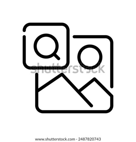 Search Image Icon Vector Illustration