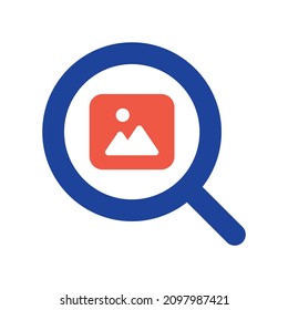 Search image photo icon vector illustration.