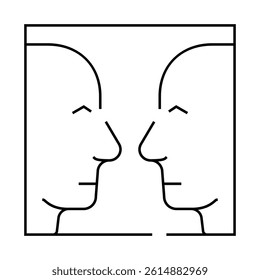 search for images line icon vector. search for images sign. isolated contour symbol black illustration