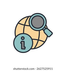 search info icon collection .design style with background