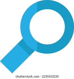 Suchen Sie info Internet Website Button Symbol Vektorgrafik. Druckknopf in Lupenform zum Suchen und Finden von Informationen auf der Website. Optische Lupe-Werkzeug, flache Cartoon-Illustration
